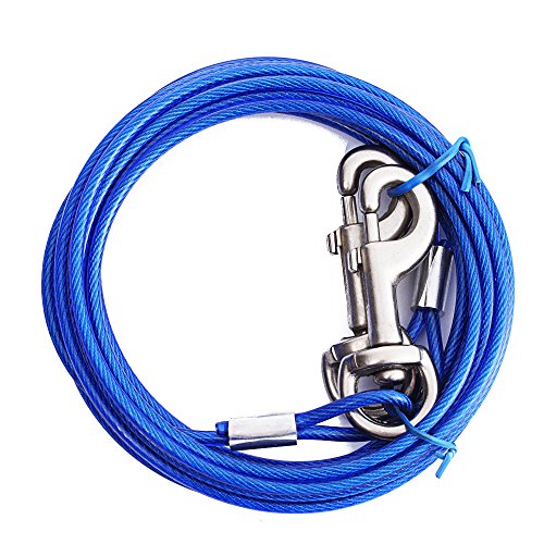 Ezee Paws Dog Tie Out Cable with Storage Bag 10ft (3m) Dogs.co.uk