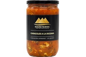 1 TO 1 MARKET Lumache in salsa Riojana. Lumache in umido. Giarrettiera piccante. Gourmet. Lumache cotte 720ml. Ricetta familiare e fatta in casa. Regalo originale per tutti. Prodotto 100% fabbricato in Spagna.