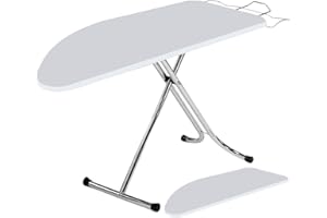 Top House Italia Confort Asse da Stiro + Copertina di Ricambio - 125x48 cm - Salvaspazio, robusto, pieghevole - Copriasse anti piega termoriflettente