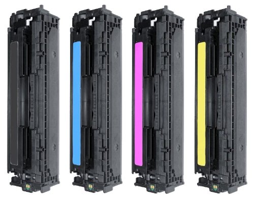 4er SET High Quality Eurotone Toner Cartridge XXL kompatibel ersetzt HP Color Laserjet (Pro) 1525 1525N 1525NW + Pro CM 1415FN 1415 FNW – Alternative ersetzt HP CE320A CE321A CE322A CE323A & 128A