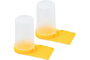 LONGINTO 2 Pieces Bee Feeder, Plastic Beekeeping Water Feeder, Beehive Drinking Bowl, Bee Drinking Nest, Beekeeper Tool