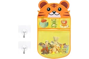 DKDXID Organizador de Juguete de Baño Red Juguetes Baño Bebe Red de Almacenamiento para la Bañera Guardar Juguetes Bañera Baño Guardar Juguetes Guarda Juguetes Bañera con 2 Ganchos Autoadhesivos