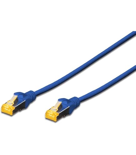 goobay 66051 Cavo di rete CAT 6A in set da 5 cavi patch schermati S/FTP/CU Ethernet, PiMF, LSZH