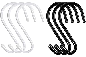 KOKITS 6 Piezas ganchos para colgar,14,5 cm ganchos para colgar ropa, Gancho de metal Antioxidante para Colgar Que Puede soportar hasta 30 KG, Ropa Barra de cocina en Dormitorio Baño Oficina