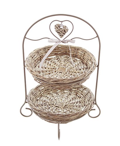 Frank Flechtwaren Etagere Weidenherz - 3