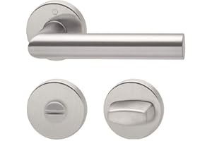 Hoppe Amsterdam Edelstahl F69 Rosettengarnitur E1400Z/42KV/42KVS, Bad / WC Ausführung