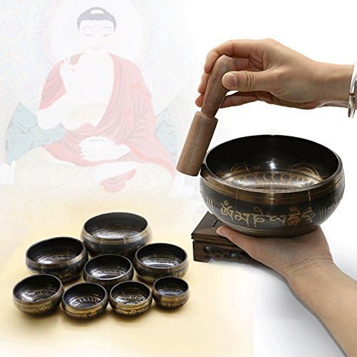 Tibetan Yoga Singing Bowl Meditation Singing Bowl Himalayan Hand Hammered Chakra Meditation Sound Massage Balancing Home Decor-~ Perfect Gift