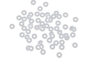 BANGNA 100 pièces Bouchons en Caoutchouc de Silicone Anneaux Bracelet Serrure entretoise Perles Fabrication de Bijoux