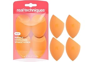 REAL TECHNIQUES Miracle Sponge 1553 Sminksvampar, Orange, 4 st