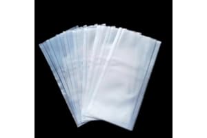 Yerleomit 100 Stück PVA Beutel Angeln, 5×10cm PVA Angeln Beutelen Karpfenangeln Wasserlöslich Solid Bait Carp Fishing für Boilies Karpfen, Futter, Dosenmais, Fischmehl