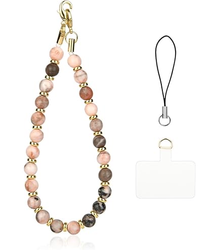 ONEFLOW Handykette Makramee - Boho Style Mit Holzperlen