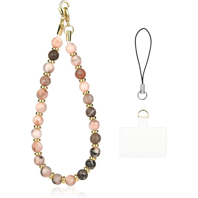 TypoGrove Yellow Mobile Phone Strap Beaded Flower Bracelet Creative Hanging Rope Keychain Mobile Phone Lanyard Beaded Flower Anti-Lost Phone Case Lanyard Wrist Strap Cell Phone Charms Accessories - View #3