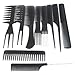 TRIXES 10Pc Salon Hair Styling Hairdressing hairdresser Barber Combs Set