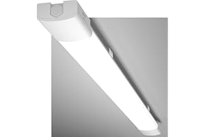 ‎MODLICHT Modlicht LED Feuchtraumleuchte 120CM mit 36W 5000k Kaltlweiß 3960Lumen, Ultraslim Deckenleuchte Feuchtraum Flach Wasserfest IP65 Wannenleuchte Werkstattlampe für Keller Garage, Weiß