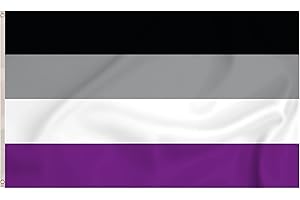 Storm&Lighthouse Bandera asexual Ace Asexuality Flag Pride LGBTQ+ Banderas de 5 x 3 pies con ojales