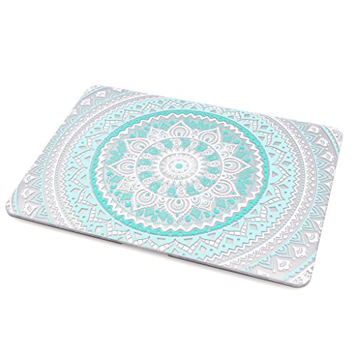 Case MacBook Air 11 Hülle Blau und weiß ,iCasso Medallion Design Ultra Slim Dünn Kratzfeste matt rutschfest Hartschale Kunststoff Schutzhülle Snap case für MacBook Air 11 Zoll (Modell: A1370 / A1465) - 4