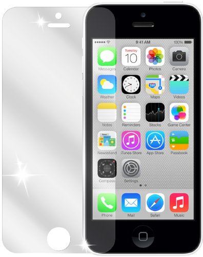 dipos Apple iPhone 5C Schutzfolie (2 Stück) - kristallklare Premium Folie Crystalclear