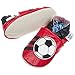 Kidz Shooz - Boys Luxury Soft Sole Leather Baby Pram Shoes Football 0-6, 6-12, 12-18, 18-24