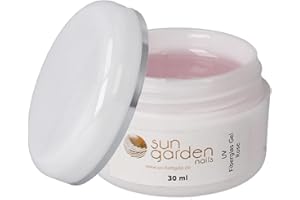 SUN GARDEN NAILS UV Fibreglass Rosa transparente 30 ml - Linea Premium Gel - finitura, corporatura, adesivo – Top Coat – Monofase Gel