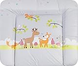Julius Zöllner 2220125078 Wickelauflage Softy 75/85, Waldtiere, grau