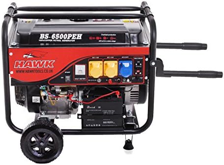 8.2kVA 6.5kW 6500w 110V 230V 15HP Petrol Portable Industrial Electric Generator