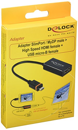 DELOCK Adapterkabel Slimport / MyDP Stecker> HDMI Buchse + USB micro-B Buchse (LG Nexus4) - 2