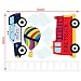 Shopisfy Children's Toddlers Self Adhesive Vinyl Wall Stickers Nursery Décor Decal Art - Transport