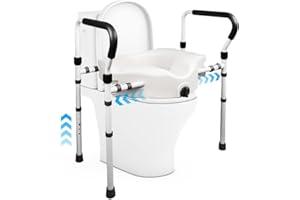 Eosprim Rialzo wc per anziani, Comoda wc alzawater per anziani, Ausili sedile wc per disabili, Alzawater per water protesi anca, Rialzo bidet per disabili, alza bidet per anziani universale