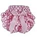Baby Girl Satin Bowknot Bloomers Diaper Cover Panties for 0-6 Months S (White Dots on Pink)