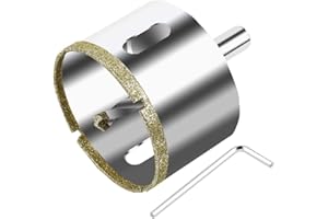 ASNOMY 68 mm diamentowa otwornica z wiertłem centrującym, wiertło do szkła z powłoką, koronka wiertnicza z wydrążoną koroną wiertniczą, wiertło do płytek, ceramiki, marmuru, granitu
