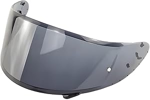 Guajiro - Visiera Casco Compatibile con SHOEI CWR - NXR - RYD - X-SPIRIT III | Visiera Casco Moto con supporto Pinlock Antifog e sistema Tear-off | Policarbonato di Alta Qualità(Nero)