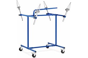 MSW MOTOR TECHNICS MSW Soporte para Pintar Llantas Rack para Taller MSW-RPS-200 (4 Soportes en Forma de Cono, Soportes Ajustables, Construcción en Acero)