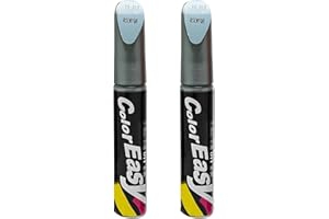 JNNJ 2 Pezzi Penna per La Riparazione dei Graffi della Vernice Dell'auto, Penna Riparazione Vernice Auto, Auto Touch Up Paint Pen Scratch Remover I Veicoli Perfetta Corrispondenza Colore(Argento)