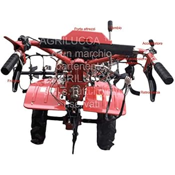 Motozappa A Scoppio 196cc - Motocoltivatore Con Marce Avanti/Indietro, Larghezza Aratura 70cm, CE - Foto 5