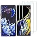 Produktbild crisant Samsung Galaxy Note 9 Hülle Blaue Blume Weich TPU Silikon Anti-Scratch Schutzhülle Handyhülle Backcover Für Samsung Galaxy Note 9 (6,4" Zoll) Mit Zwei gehärtetem Glas-Displayschutzfolie