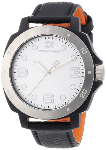 Boss Orange Damen-Armbanduhr Analog Quarz Leder 1502289