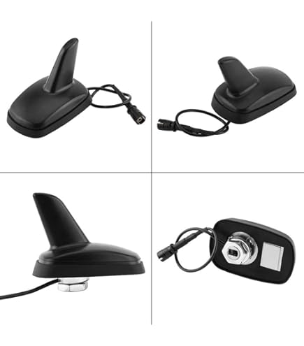Antenna Pinna Squalo Auto Universale | Nero Adesivo Per Segnale Radio FM/AM Impermeabile - Foto 9