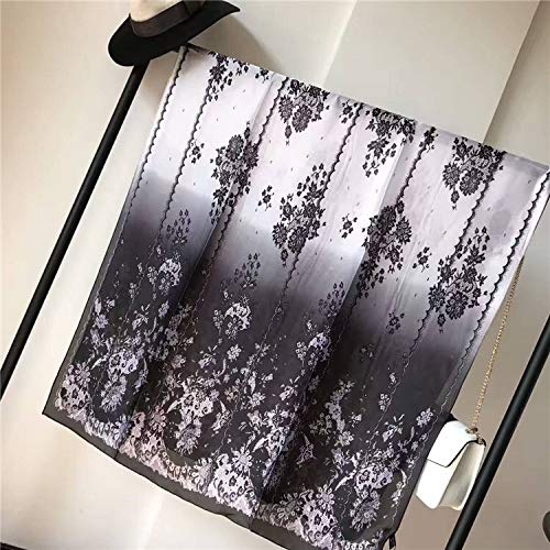 Preisvergleich Produktbild STJPJ Strandtuch groß Frühling und Sommer Sonnencreme Seidenschal hochwertige Spitze gedruckt Satin Seidenschal Strandtuch 180 * 90 cm