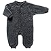 Children's Wool Fleece Overall-Charcoal-3-9m