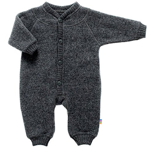 Children's Wool Fleece Overall-Charcoal-0-3m
