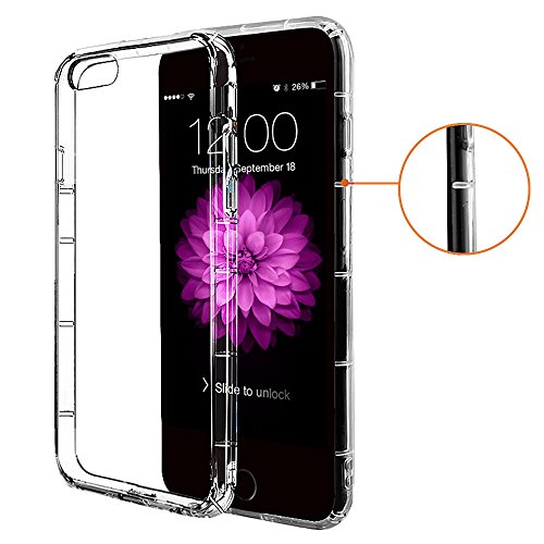 iPhone 7 Plus Case  iLC Transparent Crystal Clear  Thickening Air Cushion Design Soft TPU Cover Protective Case for Apple iPhone 7 Plus