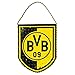 Produktbild Borussia Dortmund Schildwimpel / Auto Wimpel / Banner / Autowimpel / Autobanner BVB 09 - plus gratis Aufkleber forever Dortmund