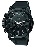 Puma Time Herren-Armbanduhr PU-ULTRASIZE 50 S CHRONO 100% BLACK Chronograph Quarz Silikon PU103981002