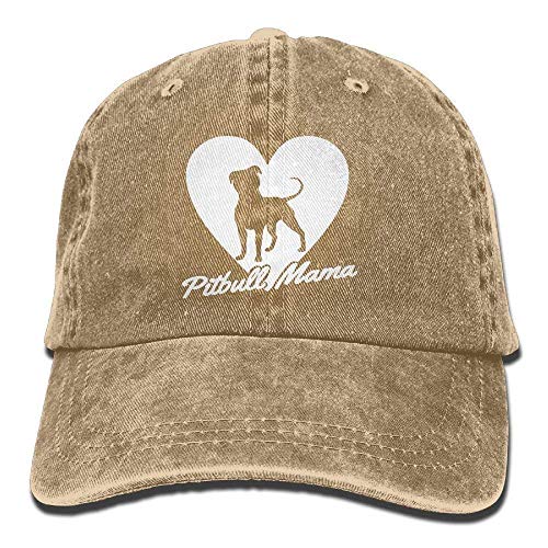 daawqee Baseball Caps Hats Pitbull Mama Dog Lover Gift Washed Retro Adjustable Jeans Caps Gym Caps Personality Caps Hats