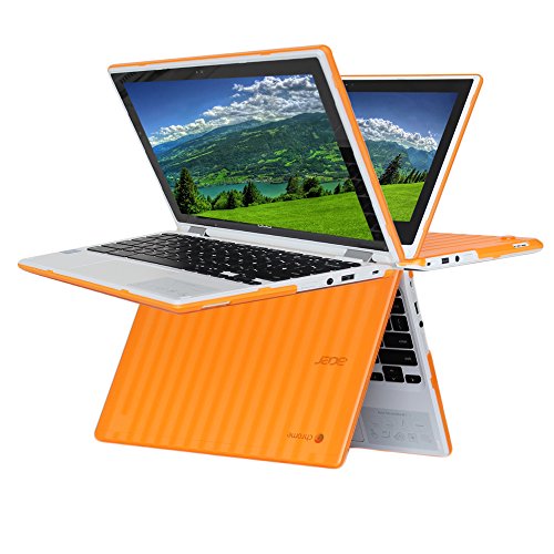 mCover Hartschalen-Hülle NUR für 13,3″ Acer Chromebook R13 CB5-312T Serie Convertible Notebook (R13 CB5-312T Orange) - 2