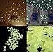 Produktbild UChic 110 teile / beutel 3 CM Mode Wunderbare Solide Sterne Mond Glow in The Dark kinder Schlafzimmer Korridor Decke Fluoreszierende Wandaufkleber