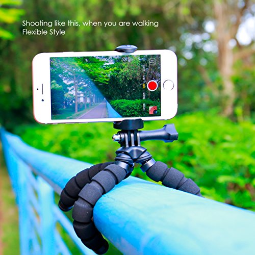 Fotopro Handy Stativ, Kamera StÃ¤nder mit Bluetooth Fernbedienung fÃ¼r iPhone 7,iPhone 8, iPhone 6S, Samsung Galaxy S7, S8, Huawei, HTC, Gopro Hero 5, 6