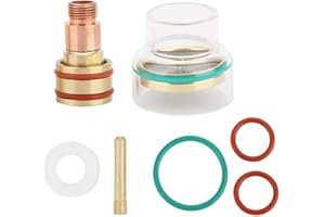 BTIHCEUOT WIG-Gaslinsen-Spannzangen, WIG-Schweißkit WIG-Schweißbrenner-Zubehör TFM53NCN WIG-Brennerglasbecher-Spannzange für WP17/WP18/WP26 (2.4 mm)