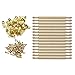 Price comparison product image MyTinyWorld Dolls House Miniature Brass 15 Stair Rods Set With Brackets And Nails