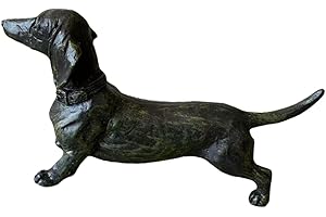 Abaodam 1 PC Adornos Artesanías De Resina Figuras En Miniatura Escritorio Patio Figura Animal Cachorros para Niños Perro Salchicha Estatua Resina Perro Artesanía Resina Decoración
